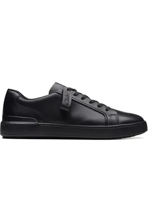 Clarks Sko, Herre, Sort, 44 1/2 EU, Læder, CourtLite Move Sneakers