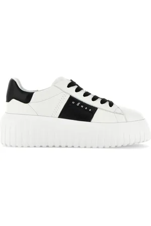 Hogan Sko, Dame, Hvid, 39 EU, Læder, Hvide Flade Sneakers