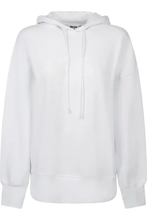 Msgm Sweathshirts & Hoodies, Dame, Hvid, S, Bomuld, Hoodie