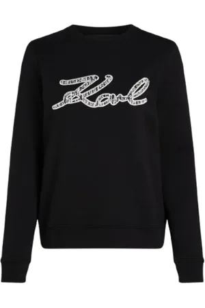 Karl Lagerfeld Sweathshirts & Hoodies, Dame, Sort, XS, Sweat H24