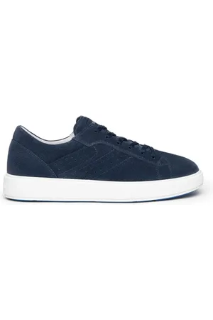 Nero Giardini Sko, Herre, Blå, 40 EU, Suede, Blå Suede Sneakers