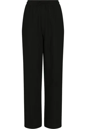 Neo Noir Bukser, Dame, Sort, M, Sonar Linen Wide Leg Pants