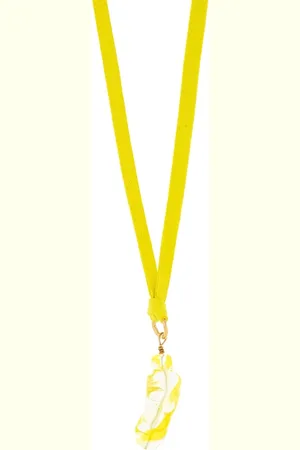 FORTE FORTE Tilbehør, Dame, Gul, ONE SIZE, Uld, Murano Glas Halskæde
