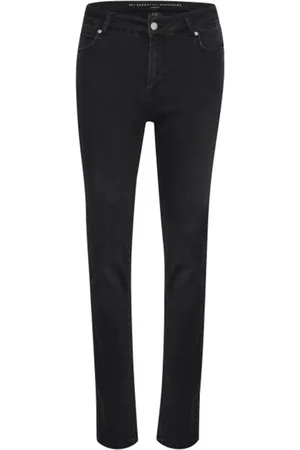 My Essential Wardrobe Jeans, Dame, Sort, W26 L32, Bomuld, Celina 100 High Straight Jeans