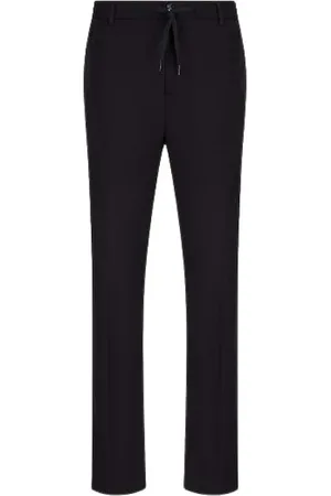 Emporio Armani Bukser, Herre, Blå, S, Drawstring Bukser