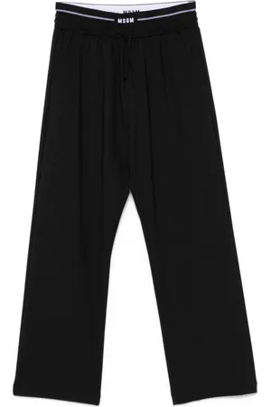 Msgm Bukser, Herre, Sort, M, Uld, Nero Wide Bukser