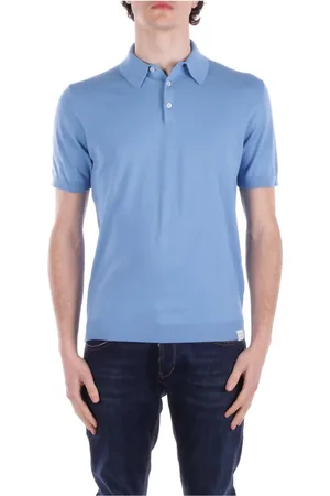Paul & Shark Top, Herre, Blå, M, Bomuld, Blå Yachting Logo T-shirts og Polos