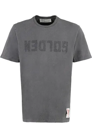 Golden Goose Top, Herre, Grå, 2XL, Bomuld, Vintage Logo Bomuld T-shirt