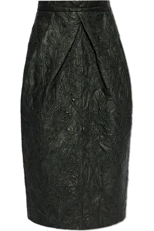 Munthe Nederdel, Dame, Sort, XS, Læder, Lædernederdel `Faith`