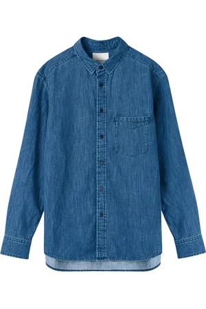 Isabel Marant Skjorte, Herre, Blå, S, Denim, Blå Denim Skjorte - Langærmet