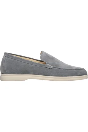 Estro Sko, Herre, Grå, 41 EU, Grå Velour Loafers