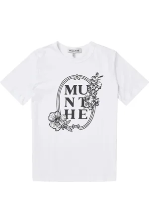Munthe Top, Dame, Hvid, M, Bomuld, Grafisk Print T-shirt