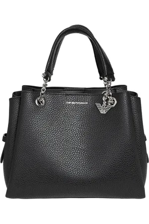 Emporio Armani Taske, Dame, Sort, ONE SIZE, Justerbar Håndtaske med Magnetlukning