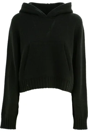 Palm Angels Sweathshirts & Hoodies, Dame, Sort, M, Uld, Stilfuld Hættetrøje