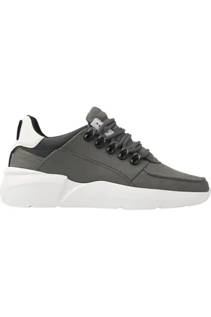 Nubikk Sko, Herre, Grøn, 41 EU, Læder, Roman Grey Sneakers