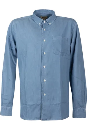 Woolrich Skjorte, Herre, Blå, M, Bomuld, Bomuldsskjorte med lomme