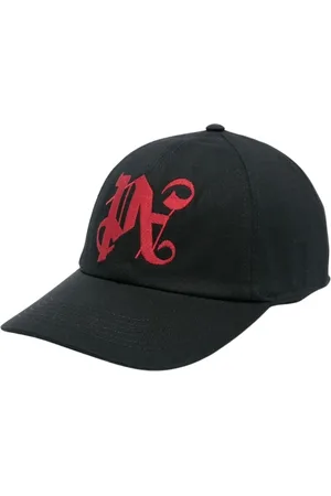 Palm Angels Tilbehør, Herre, Sort, ONE SIZE, Bomuld, Broderet Logo Bomuldskasket