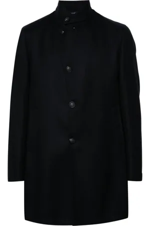 TAGLIATORE Frakke, Herre, Blå, 3XL, Uld, Enkeltradet Frakke