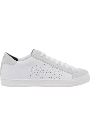 P448 Sko, Herre, Hvid, 41 EU, Læder, Low-Top Sneakers