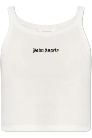 Palm Angels Top, Dame, Hvid, S, Bomuld, Strap Top