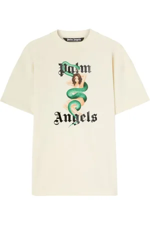 Palm Angels Top, Herre, , L, Bomuld, T-shirts med grafisk print og rund hals