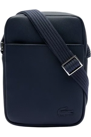 Lacoste Taske, Herre, Blå, ONE SIZE, Uld, Klassisk skuldertaske med krokodille