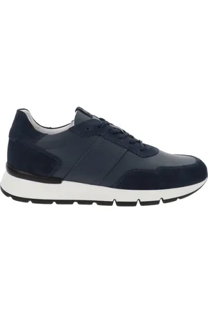 Nero Giardini Sko, Herre, Blå, 42 EU, Læder, Italienske lædersneakers