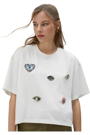 Lola Casademunt Top, Dame, Hvid, M, Hvid dame T-shirt