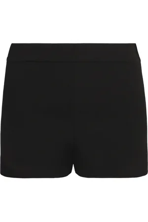 P.A.R.O.S.H. Shorts, Dame, Sort, S, Uld, Strikkede shorts med elastisk linning