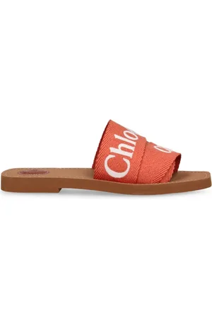Chloé Sko, Dame, , 35 EU, Uld, Linen Flat Slides