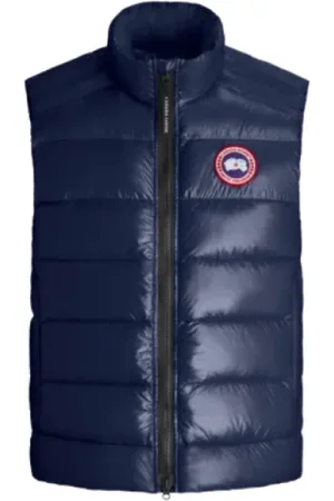 Canada Goose Jakke, Herre, Blå, XL, Nylon, Crofton Sleeveless Down Vest