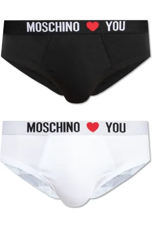 Moschino Undertøj, Herre, Flerfarvet, XL, Bomuld, To-pakke trusser med logo