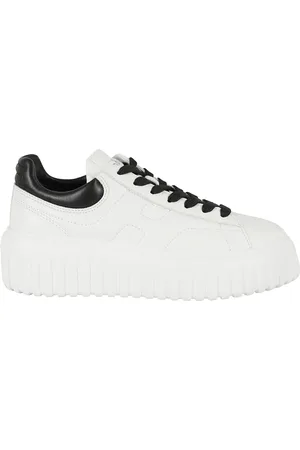 Hogan Sko, Dame, Hvid, 37 1/2 EU, Læder, Stripes Snøresko
