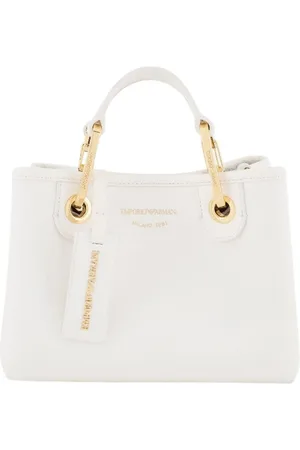 Giorgio Armani Taske, Dame, Hvid, ONE SIZE, Hvid Syntetisk Dame Shopping Taske