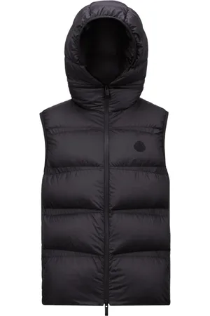 Moncler Jakke, Herre, Blå, XL, Uld, Marine Ærmeløs Pufferjakke