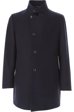 TAGLIATORE Frakke, Herre, Blå, XL, Uld, Single-Breasted Frakke