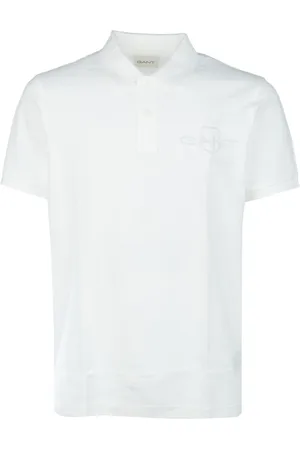 GANT Top, Herre, Hvid, S, Bomuld, Casual Bomulds T-shirt