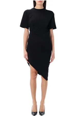 MUGLER Kjole, Dame, Sort, XS, Bomuld, Draperet Pierced Day Kjole
