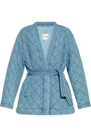 Munthe Jakke, Dame, Blå, L, Bomuld, Quilted Jakke `Fridolf`