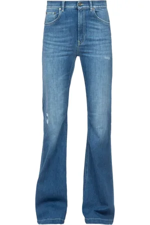 Dondup Jeans, Dame, Blå, W29, Bomuld, Vintage Flare Jeans Oliven