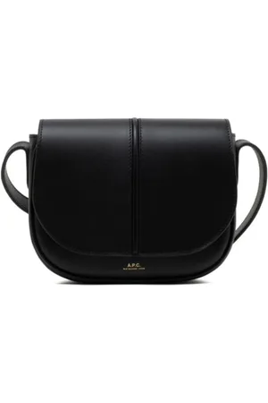 A.P.C. Taske, Dame, Sort, ONE SIZE, Læder, Sort Crossbody Taske 100% Ko Læder