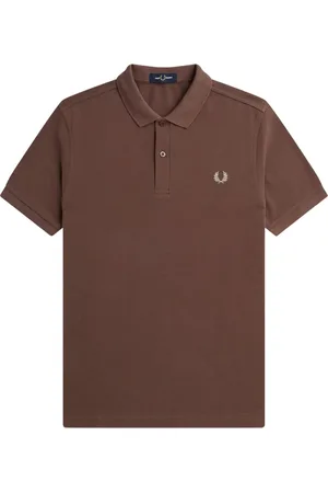 Fred Perry Top, Herre, Brun, M, Bomuld, Klassisk bomuldspoloshirt