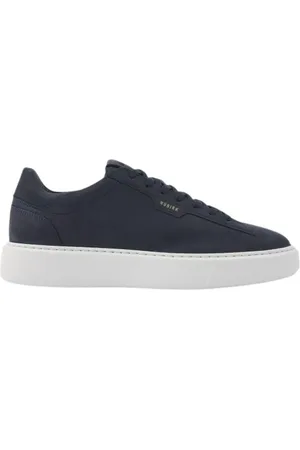 Nubikk Sko, Herre, Blå, 43 EU, Læder, Vince Tora Navy Sneakers