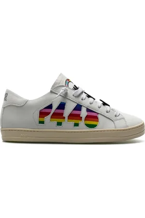 P448 Sko, Dame, Hvid, 36 EU, Læder, John G W Pr Hvide Sneakers