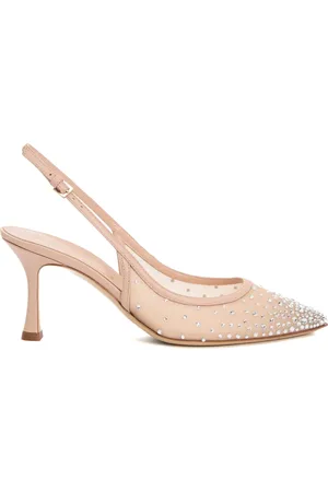 NINALILOU Sko, Dame, , 35 EU, Læder, Pumps med Strass Indsætninger
