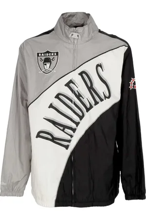 Mitchell & Ness Jakke, Herre, Flerfarvet, S, Uld, Retro Windbreaker med Oakland Raiders Print