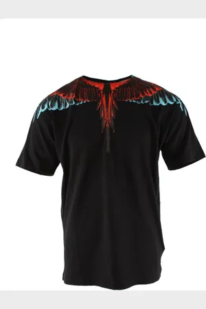 MARCELO BURLON Top, Herre, Sort, S, Bomuld, Bomulds T-shirt