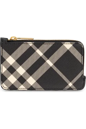 Burberry Tilbehør, Dame, Sort, ONE SIZE, Bomuld, Check Card Case