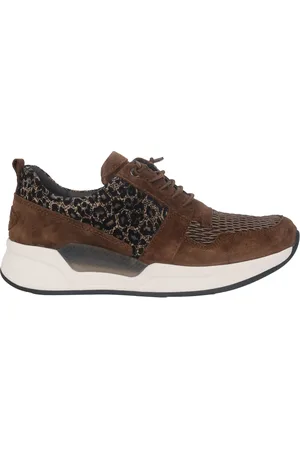 Gabor Sko, Dame, Brun, 42 1/2 EU, Rullende Sneaker - Brun