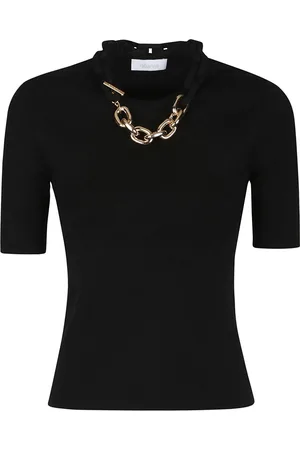 Paco rabanne Top, Dame, Sort, M, Afslappet Strikbluse